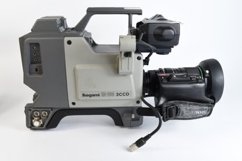 Vintage IKEGAMI HC-200 3CCD Video Camera Recorder Camcorder With Cannon Macro TV Zoom Lens 7.5mm-90mm