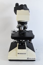 MicroMaster Fisher Scientific Microscope With 3 Objectives