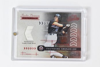 Tsuyoshi Shinjo New York METS Game Used Memorabilia MLB Trading Baseball Card