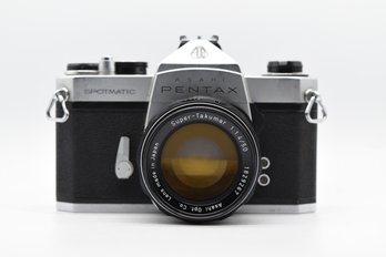 Asahi Pentax Spotmatic Film Camera With Super Takumar 50mm Lens