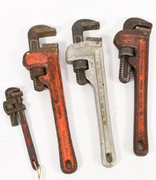 Lot Of Four Rigid Pipe Wrenches