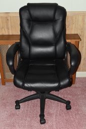 Faux Leather Rolling Adjustable Computer Chair