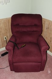 Golden Plush Burgundy Power Reclining Chair