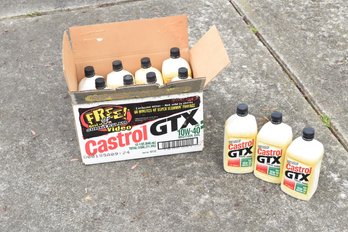 Case Of 15 1QT Castrol GTX SAE 10W-40 Motor Oil