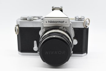 Nikon Nikkormat N SLR Film Camera Body With Nikkor-H Lens