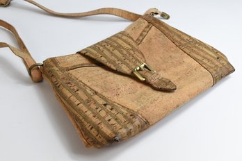 Handmade Quality Cork & Leather Purse Pocketbook Handbag Made By Luis Alface