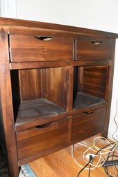 Wooden Storage Table Cabinet