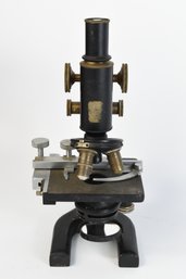 Spencer Buffalo Antique Microscope With Brass Objectives & Knobs Circa 1920's