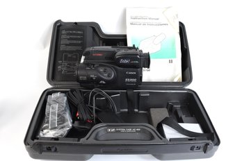 Cannon ES800 8mm Video Camcorder Canovision 8 With Accessories & Hard Case