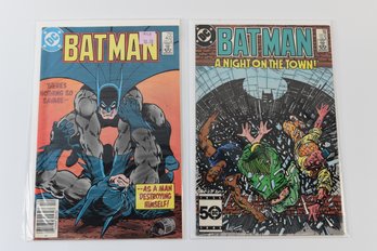 DC Comics Batman #392 & #402 Comic Books - 2 Total