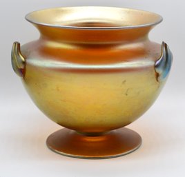 Beautiful Gold Iridescent Aureen Vase