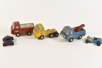 Vintage TONKA Tow Trucks & Cars - 5 Total