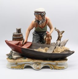 Capodimonte Figurine 'Fisherman'