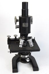 Spencer Buffalo Monocular Microscope W/ 3 Objectives & Eyepiece