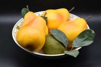 Bowl With Faux Pears