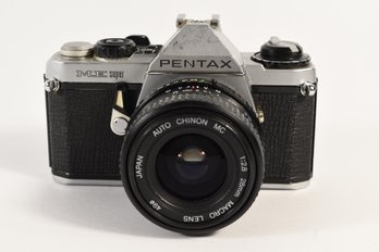 Pentax ME Super Film Camera With 28mm Macro Lens