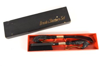 Brush & Shoe Horn Set