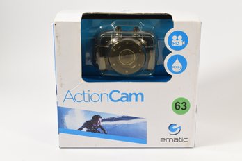 Ematic Action Cam 5 Mega Pixel Camera With Waterproof Case