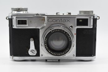 Zeiss Ikon Contax Film Camera With Sonnar 50mm Lens