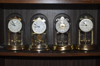 Lot Of 4 Dome Mantle Clocks