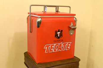 Cerveza Tecate Insulated Cooler With Bottle Cap Opener