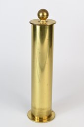 Brass Fireplace Matchstick Holder With Lid