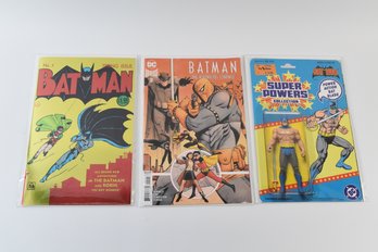 DC Comics Batman #1 #2 & Batman Super Powers Collection Comic Books - 3 Total