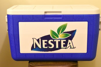 Coleman Nestea Blue Cooler With Drain Plug