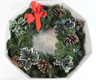 Lighted Christmas Wreath Artificial
