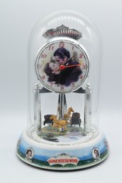 Gone With The Wind Domed Anniversary Mantle Clock