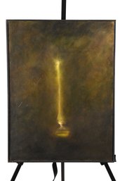 'The Light Without' Abstract Oil Painting On Stretched Canvas Signed Edwy 1996