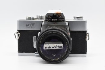 Minolta SRT Super Film Camera With 50mm Lens - For  Parts?