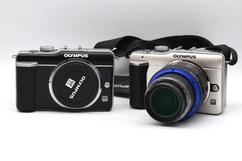 Olympus Micro Digital Camera E-PL1 With M.Zuiko 14mm-42mm Lens - 2 Cameras Total