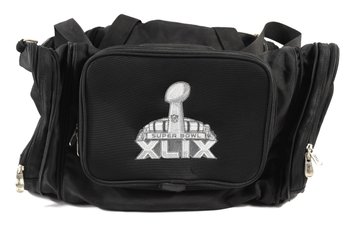 NFL Super Bowl XLIX Duffle Luggage Travel Black Bag