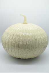 Decorative White Pumpkin Decor