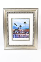 Bright Island Scape In Gorgeous Frame Print By Pauker