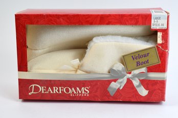 Dearfoams Velour Slippers Womans Size 8-9
