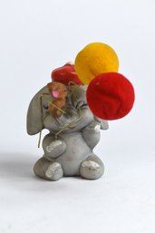 ENESCO  Carnival Fair Elephant With Balloons Figurine