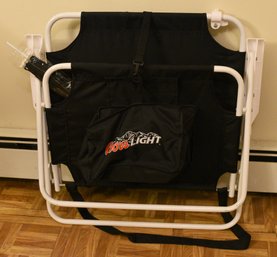 Coors Light Beer Cooler Chair Tailgating W/ Umbrella