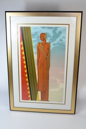 Michael Knigin Art Deco 1925 Signed Limited Edition Screen Print Framed