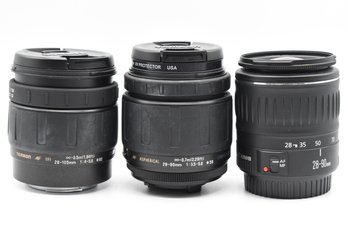 Canon & Tamron Zoom Cameras Lens - 3 Total