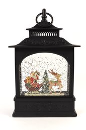 Santa Sleigh Snow Lantern Light