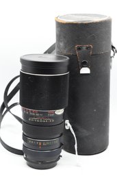 Vivitar 200mm Camera Lens No. 378002115 With Hard Case