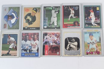 Bud Harrleson Sammy Sossa Mark Mcgwire Baseball Cards - 10 Total