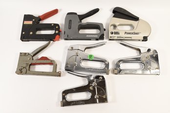 Lot Of Staple Guns - Stanley Black & Decker Craftsman Arrow - 7 Total