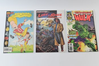 DC Comics The Rampaging Hulk #1 Beavis & Butthead & Lost In Space Comic Books - 3 Total