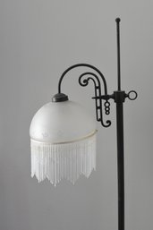 Art Deco Styled Standing Floor Lamp With Beaded Tassels