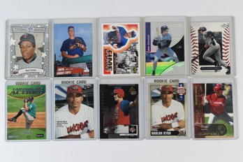 Rod Crew Marlon Byrd Pat Burrell Jose Canseco Baseball Cards - 10 Total