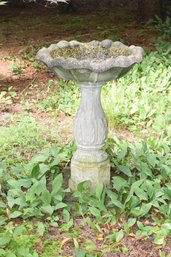 Cement Birdbath Yard Ornament