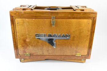 Custom Grumman Wooden Flight Box With Assorted Tools Parts & Hardware Toolbox